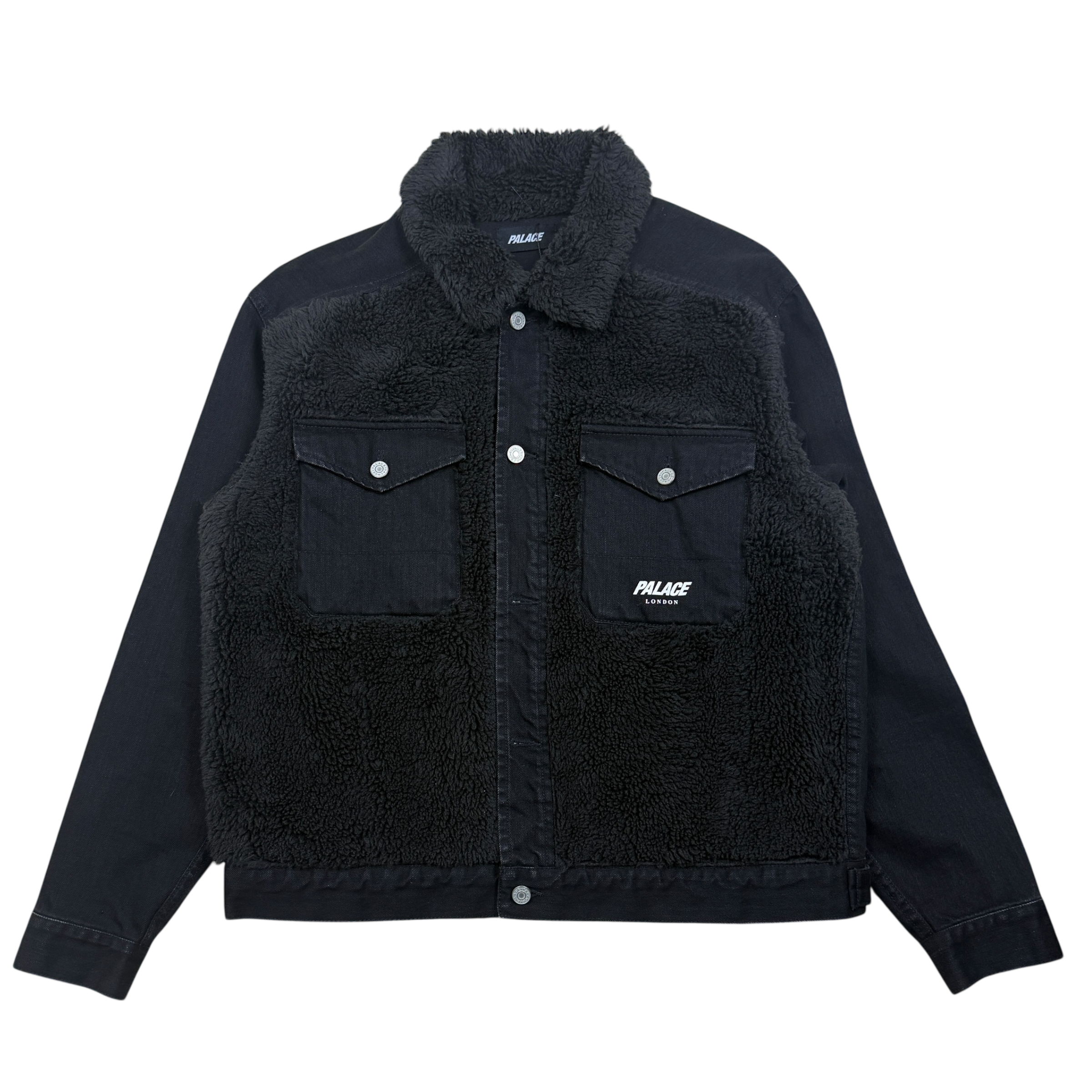 Palace Grizzly Denim Jacket Black (Size L)