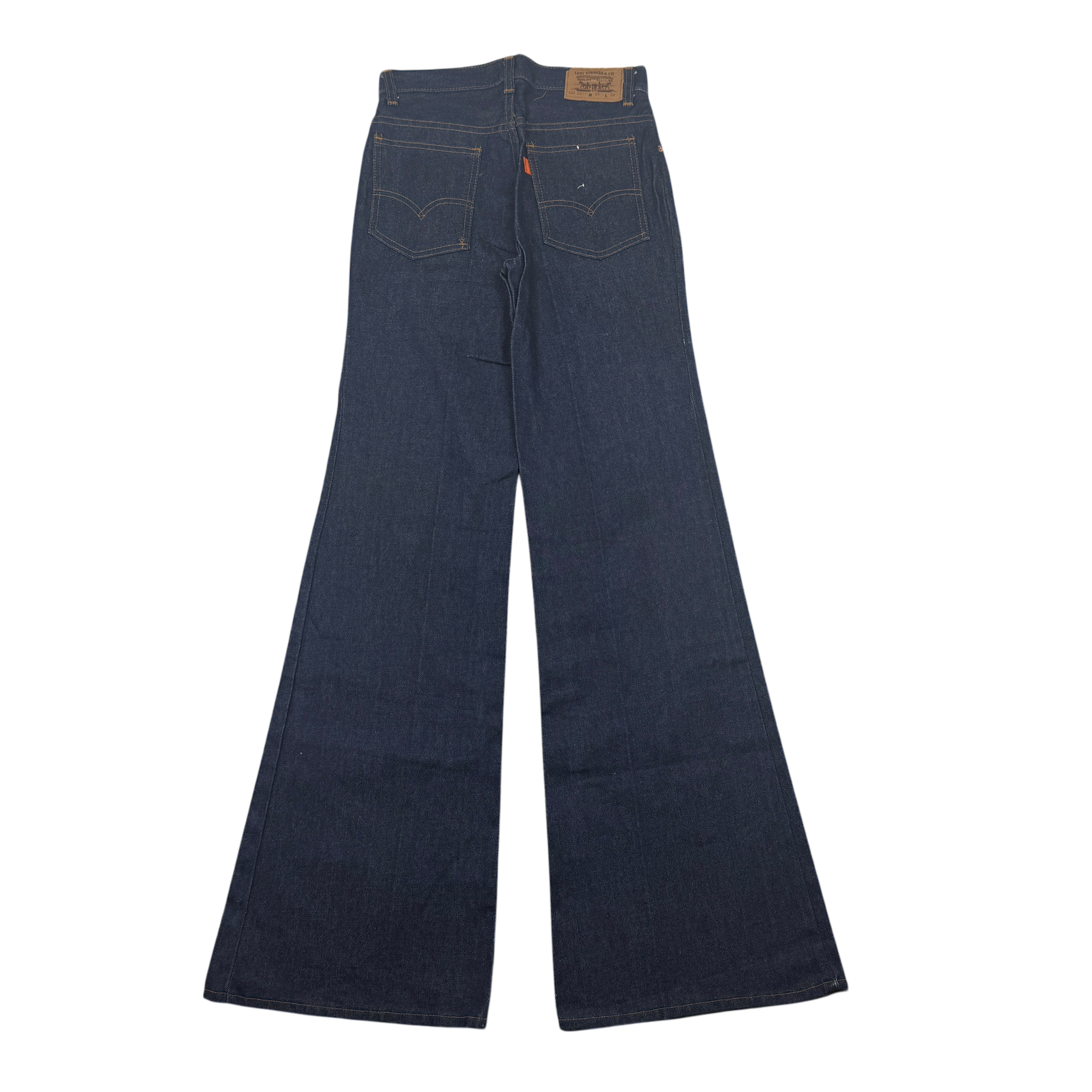 Levi’s 1970s Orange Tab Flared Jeans Indigo (Made in N.Z.) (Size 28”)