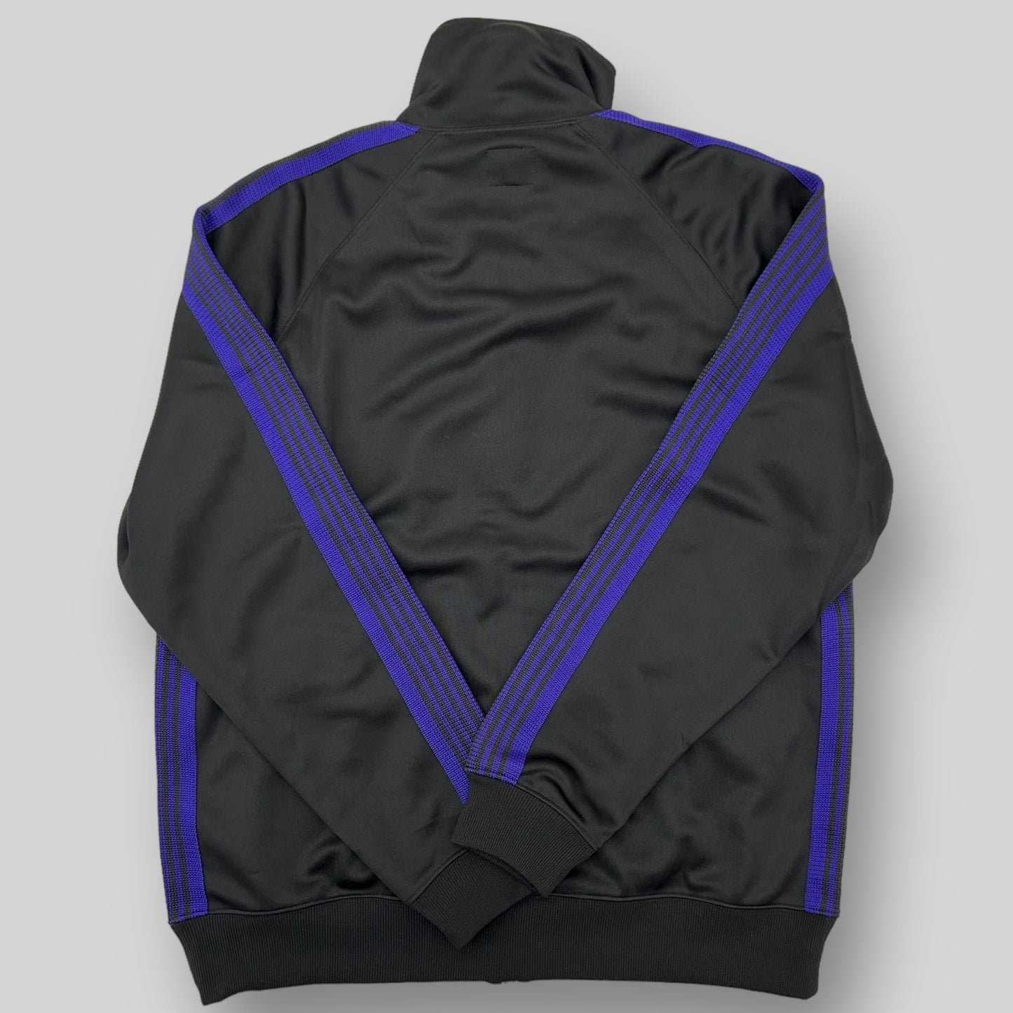 Needles Poly Smooth Track Jacket Black/Purple (Size L)