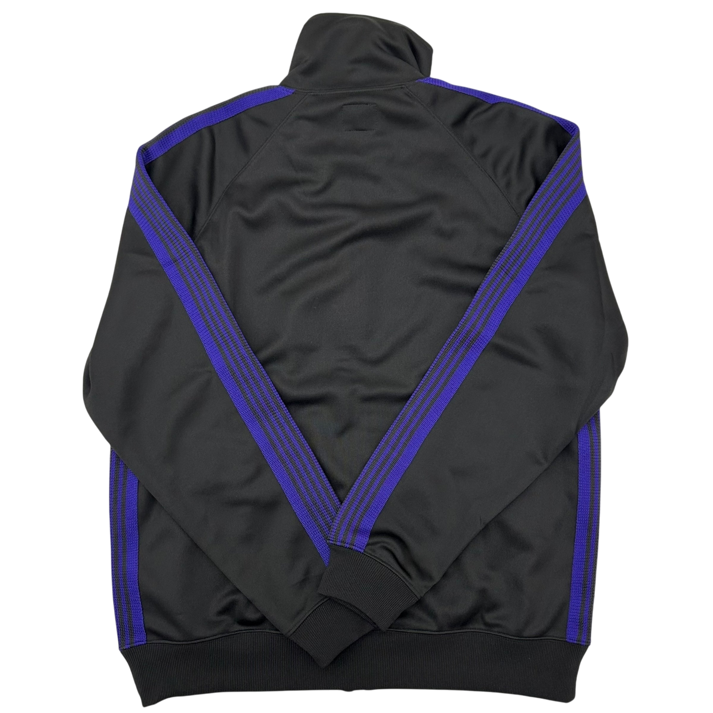 Needles Poly Smooth Track Jacket Black/Purple (Size L)