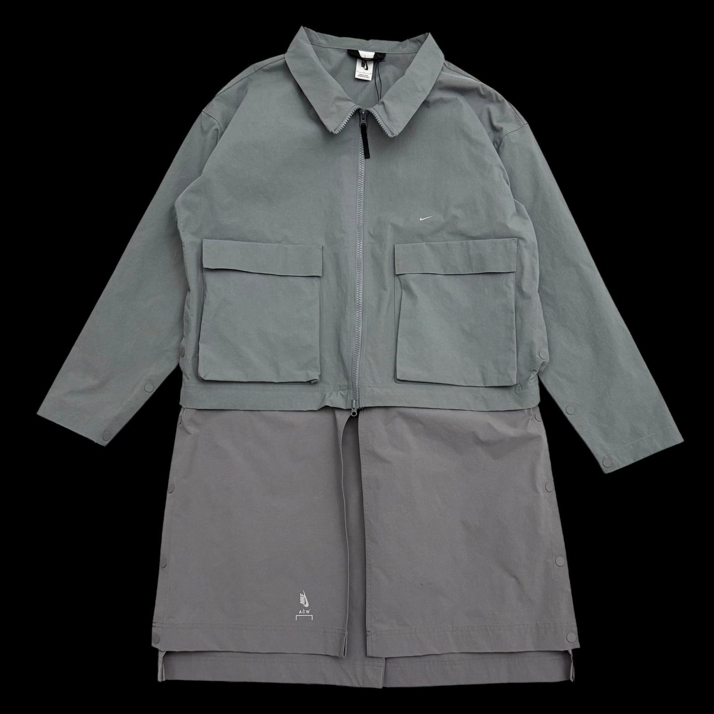 Nike Samuel Ross x A-COLD-WALL* (ACW) Dual Component Overcoat Grey (Fits L-XL)