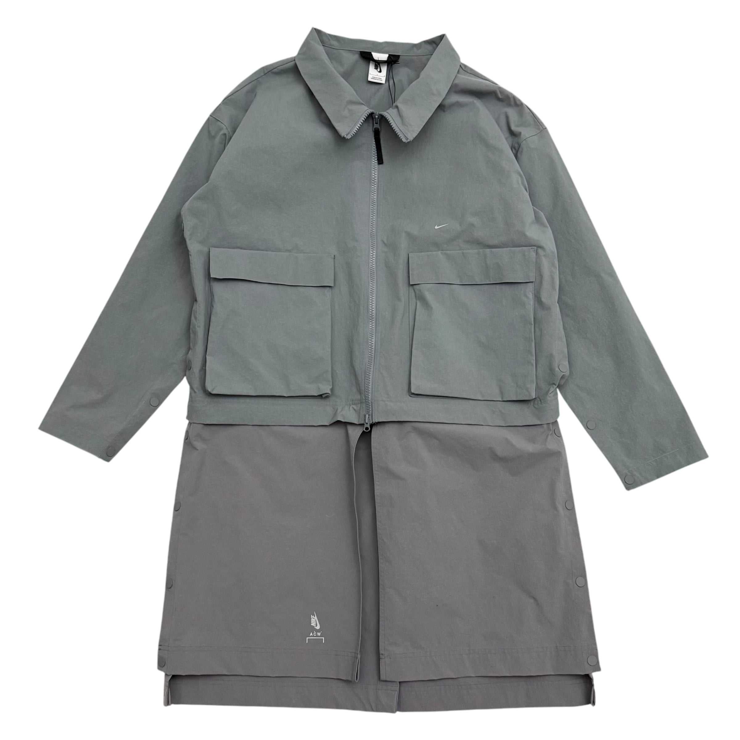 Nike Samuel Ross x A-COLD-WALL* (ACW) Dual Component Overcoat Grey (Fits L-XL)