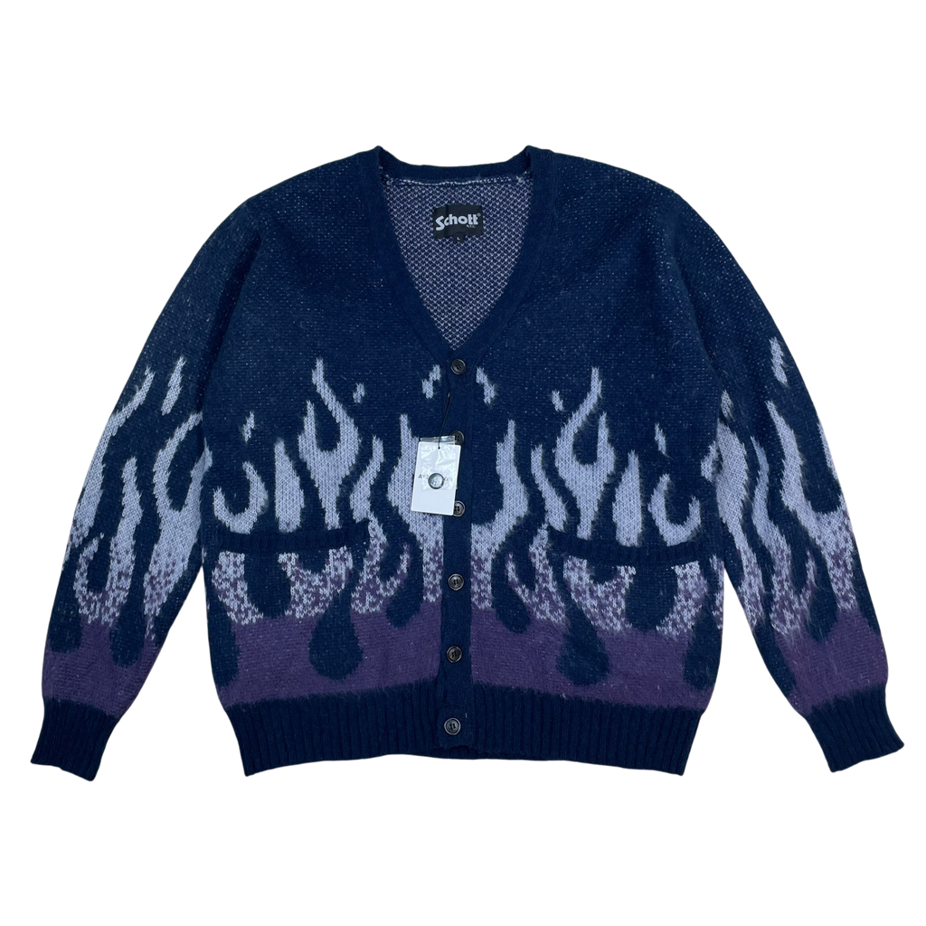 Schott N.Y.C Flame Knit Cardigan Multi (Size L)