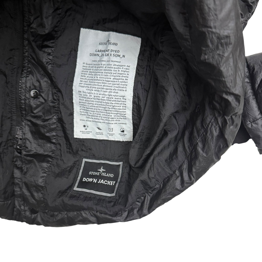 Stone Island AW11 Garment-Dyed Down Puffer Jacket Black (Size L)