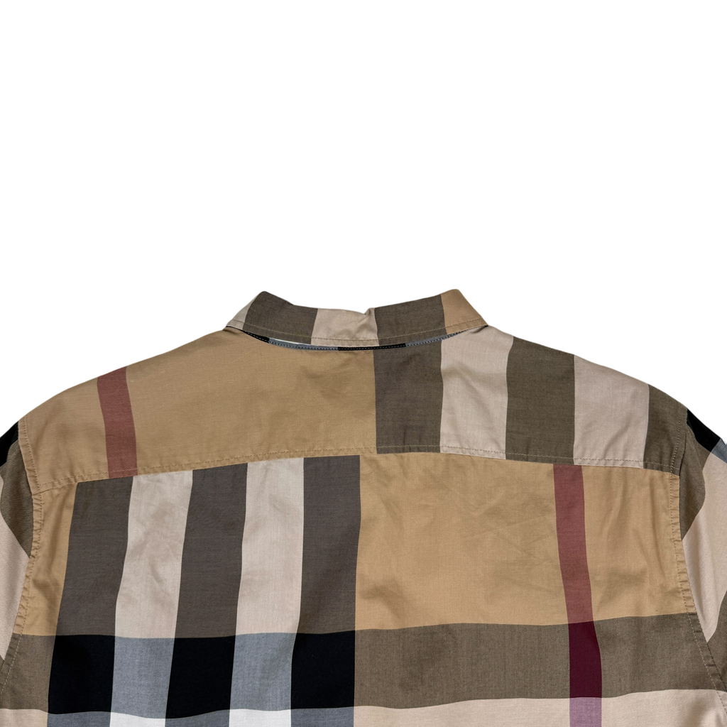Burberry Nova Check Short Sleeve Shirt (Size L)