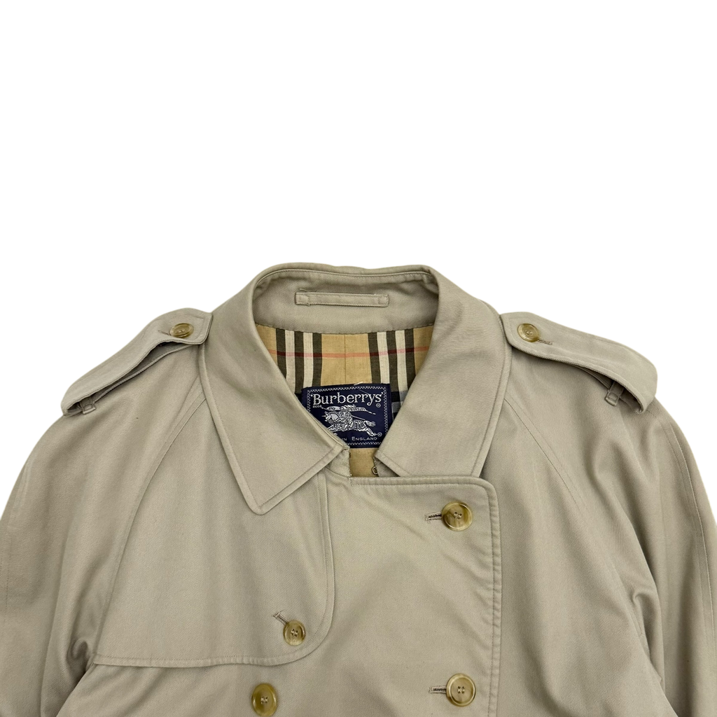 Burberry Vintage Trench Coat Beige ( Fits L-XL)