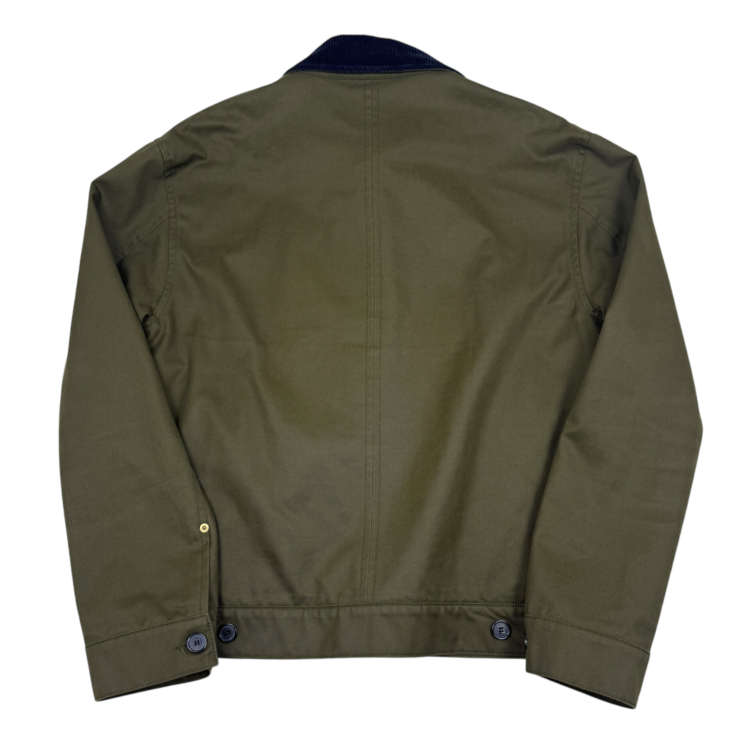 Loewe Leather Logo Lined Workwear Jacket Green (Size 50)