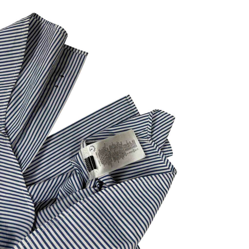 Diesel D Logo embroidered LS Striped Shirt Blue/White (Fits M-L)