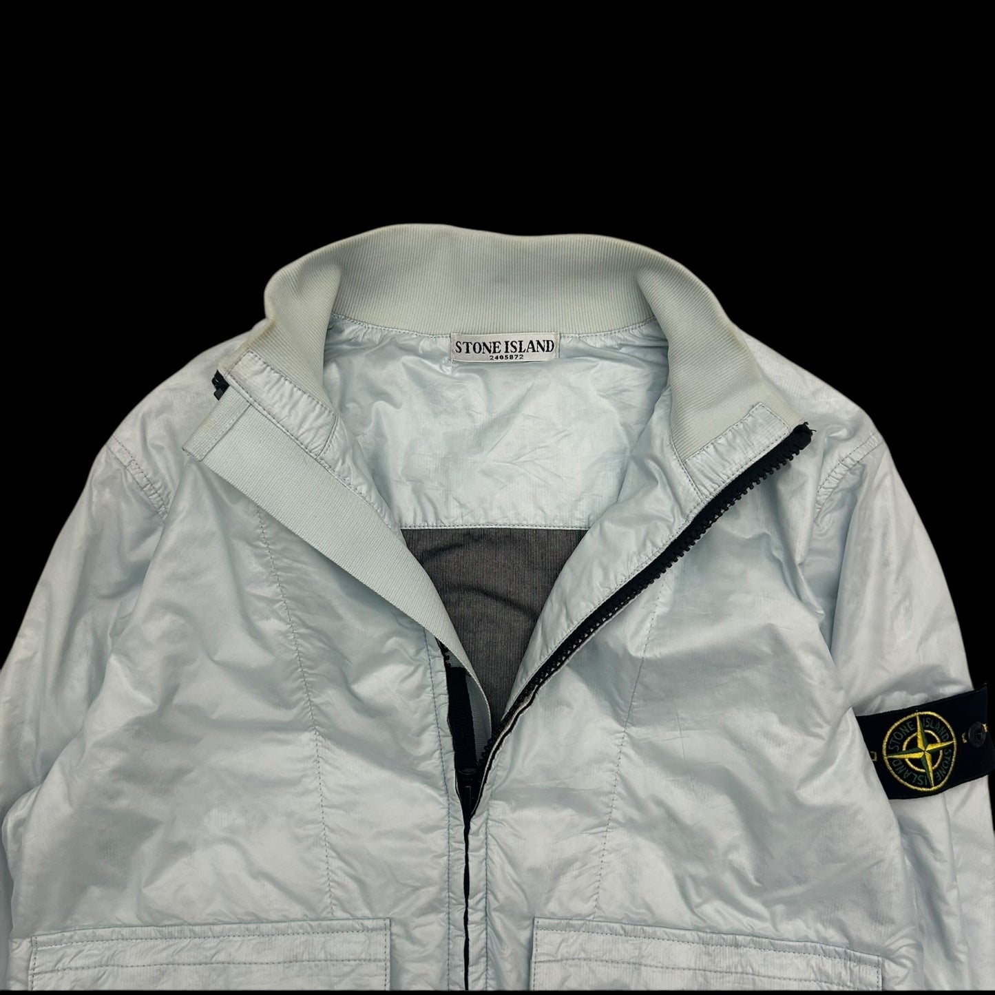 SS2011 Stone Island Rip Stop Bomber Jacket Ice Blue (Fits S/M)