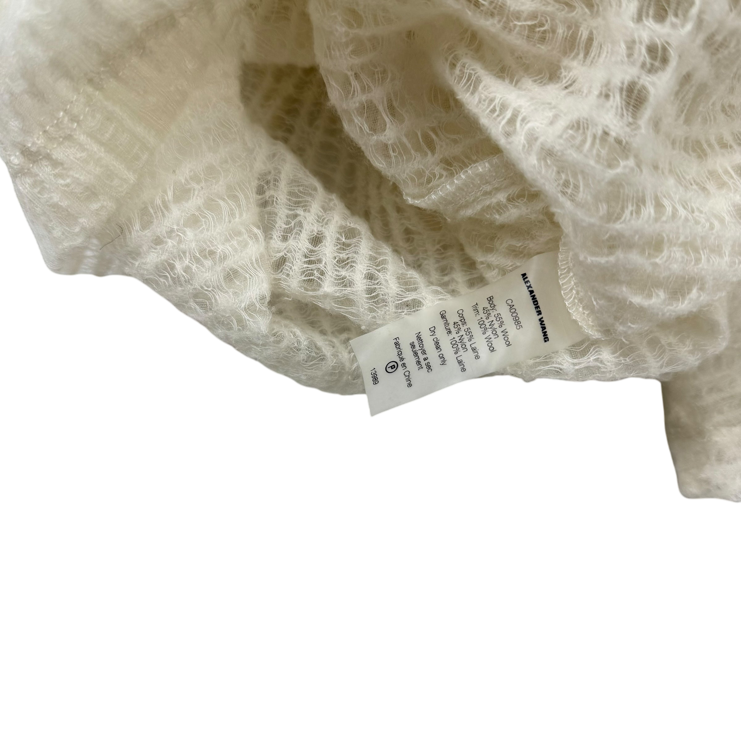 Alexander Wang Wool Blend Knit T-Shirt (Size L)