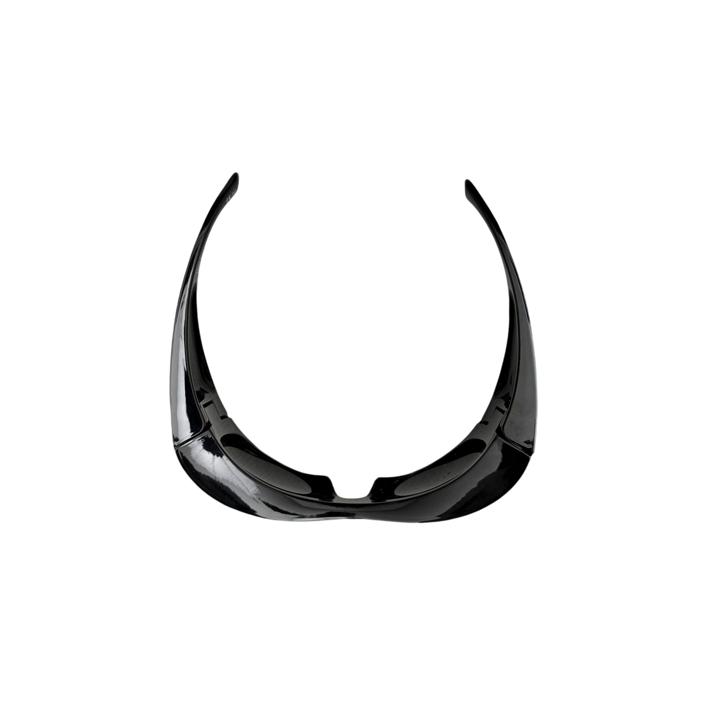 Balenciaga BB0156S Oversized Wrap Sunglasses Black