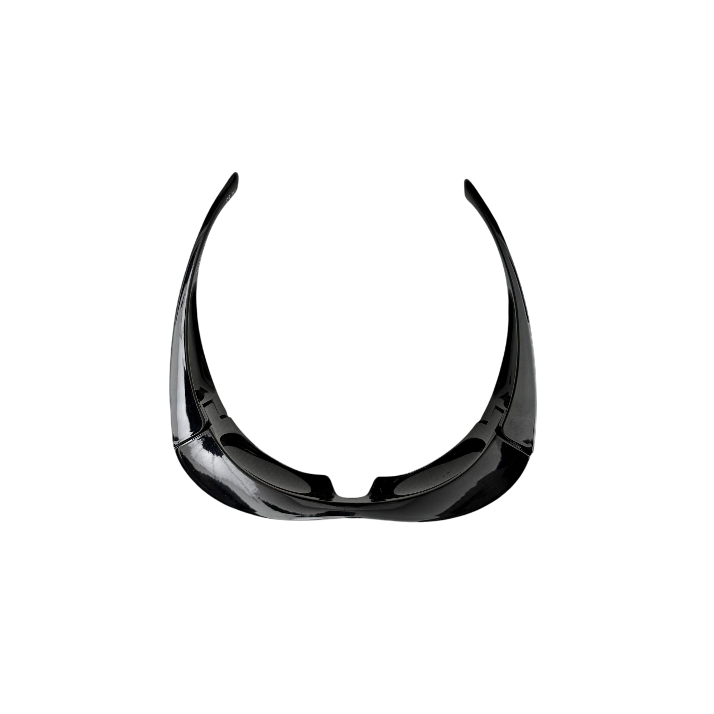 Balenciaga BB0156S Oversized Wrap Sunglasses Black