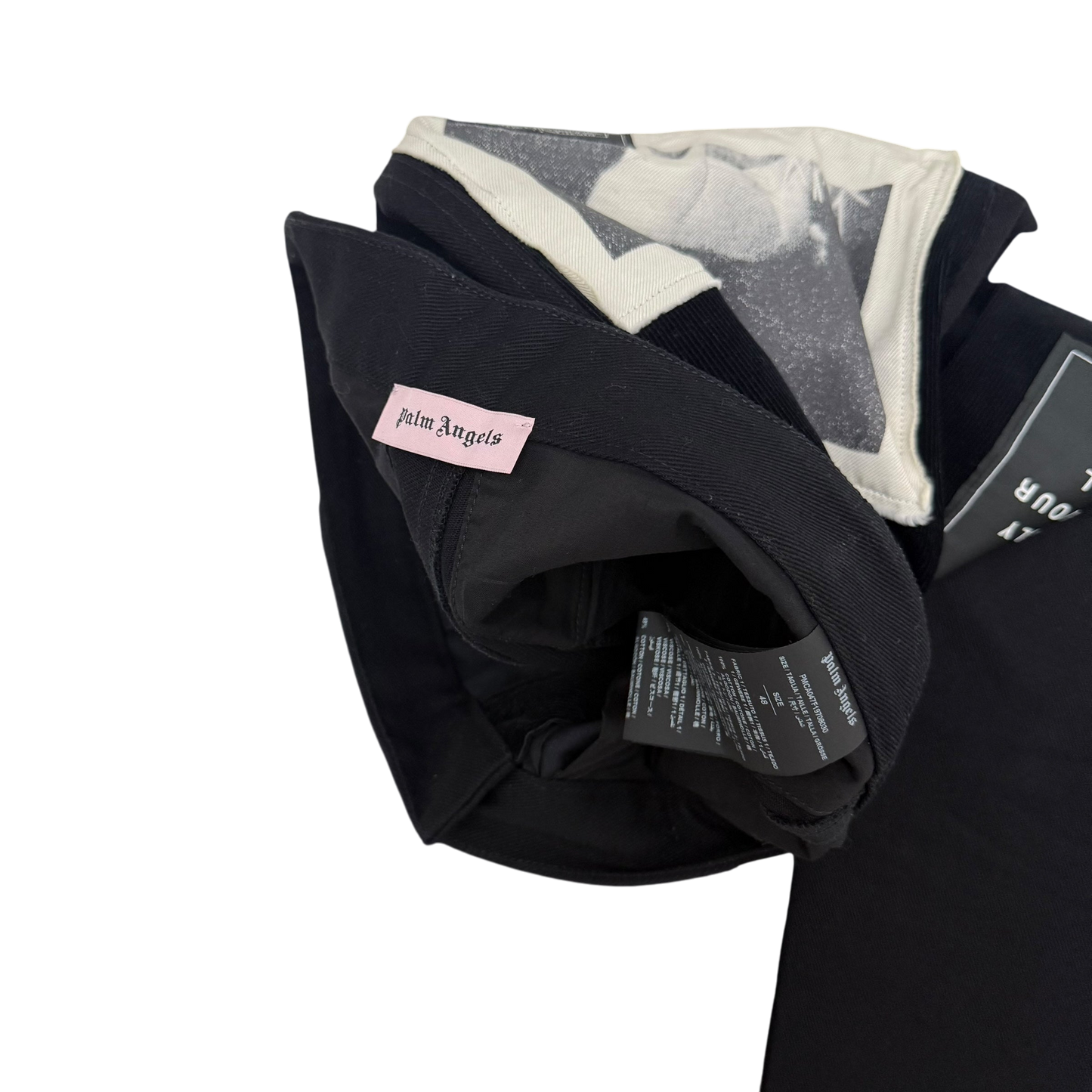 Palm Angels Corduroy Patchwork Pants Black (Size M)