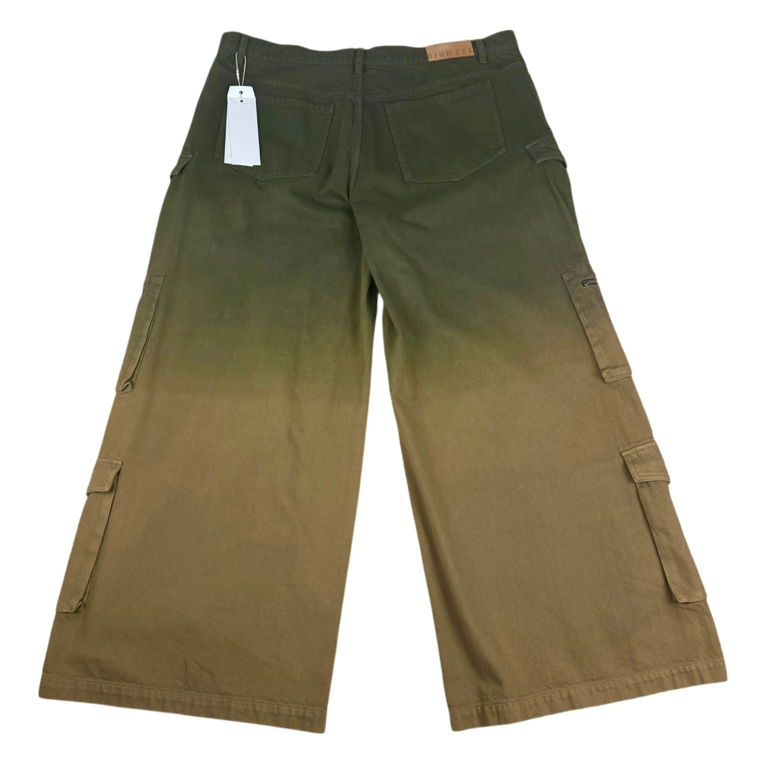 Dion Lee Sunfade Ombré Multipocket Jeans Military Green (Size 36”)