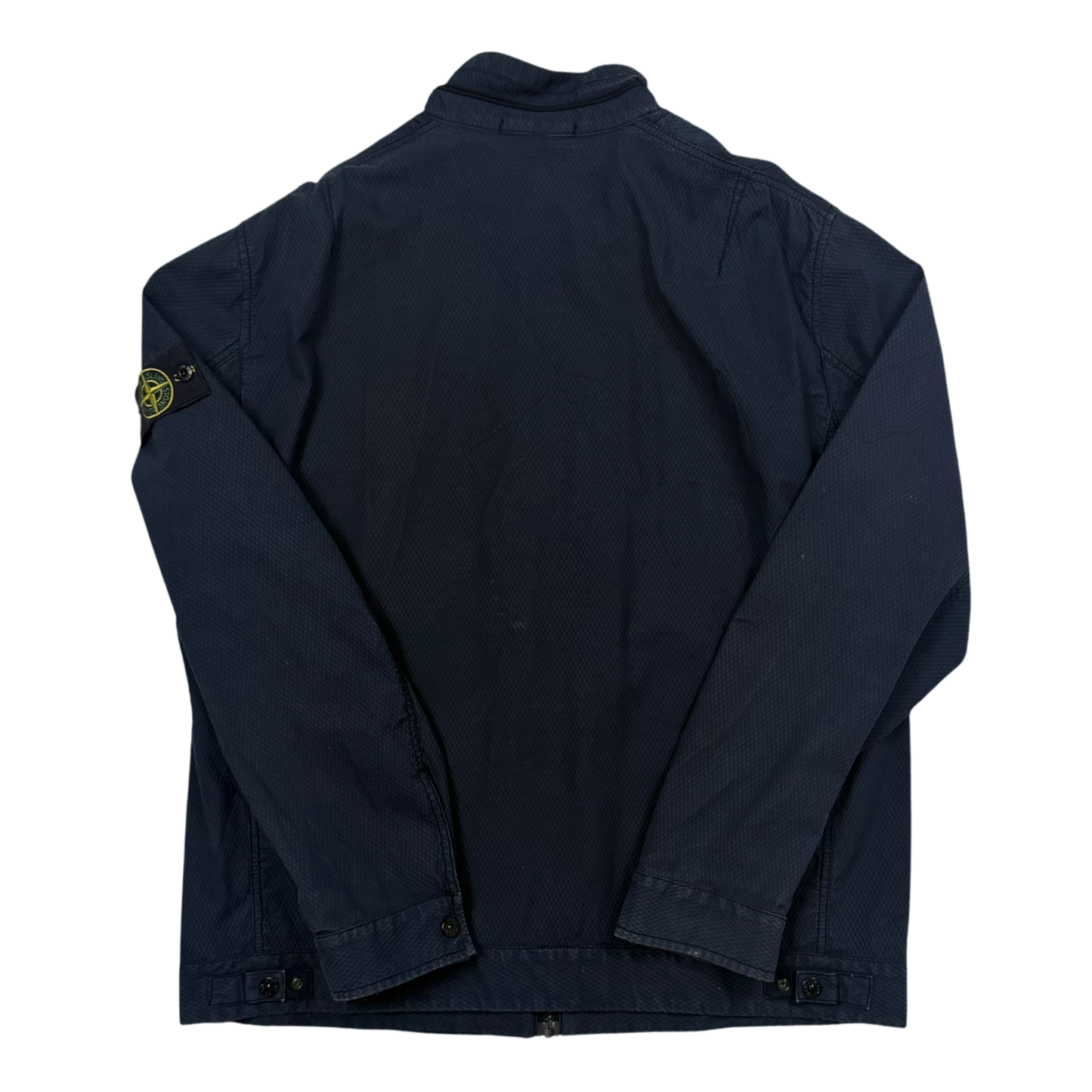 Stone Island SS 2014 Indigo 3D Cotton Tela Jacket Navy (Size XXL)