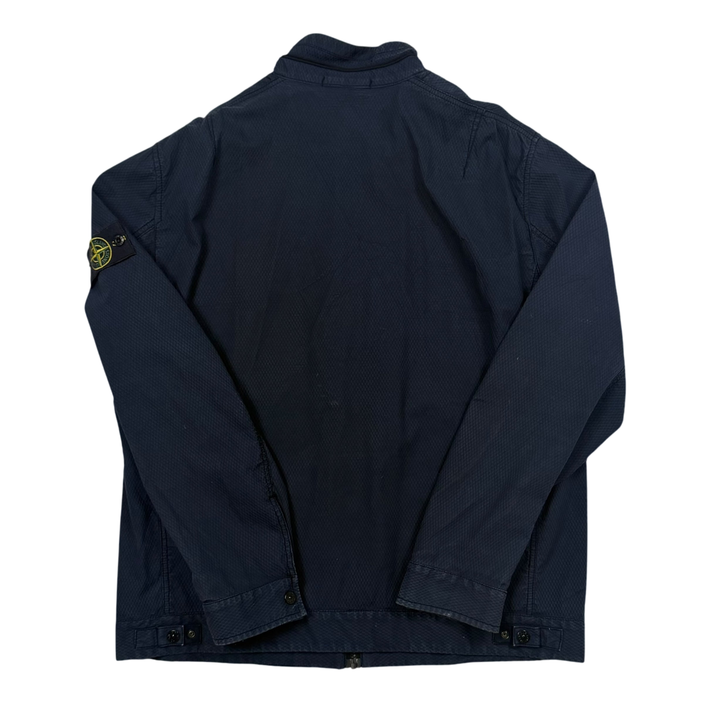 Stone Island SS 2014 Indigo 3D Cotton Tela Jacket Navy (Size XXL)