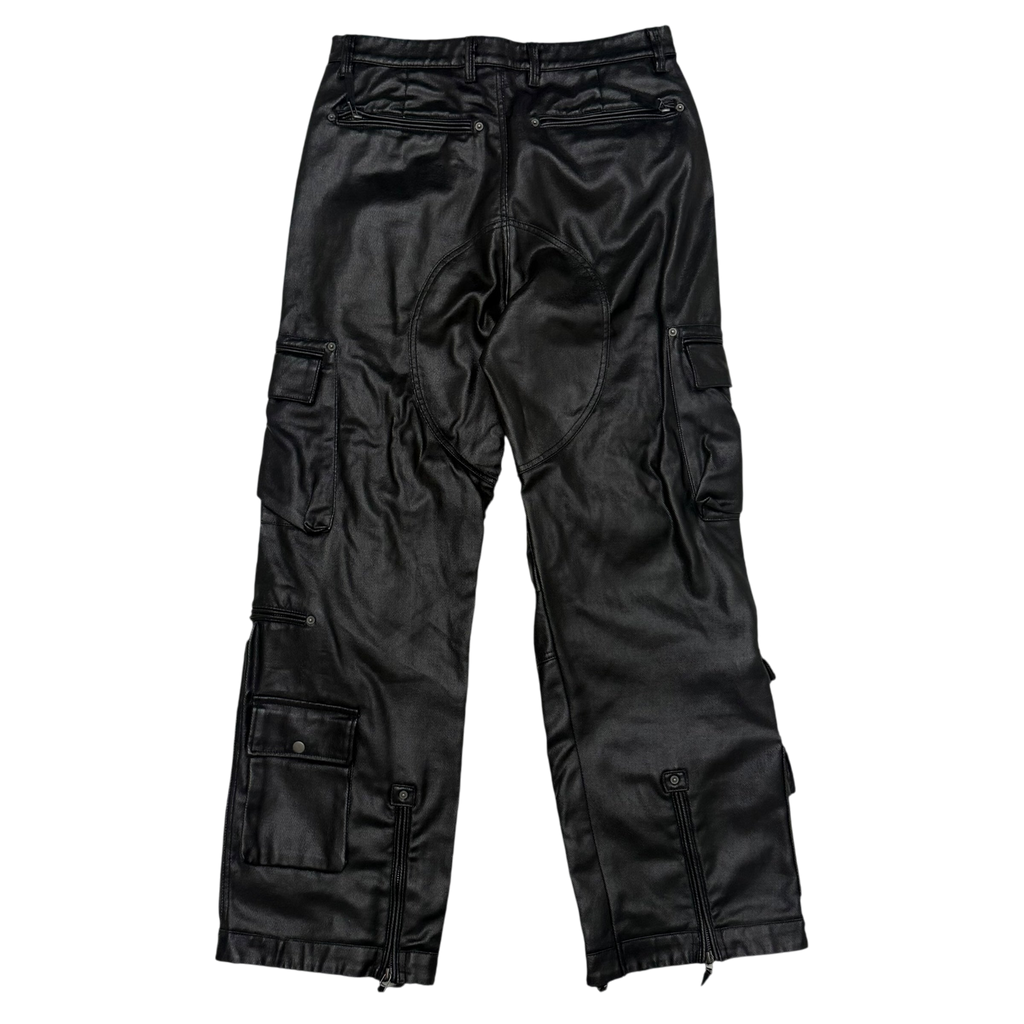 Kody Phillips Rip Van Kody Waxed Black Cargo Pants (Size 34”)