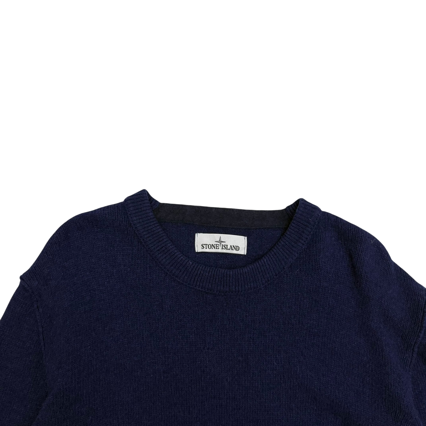 Stone Island AW16 Wool Blend Knit Sweatshirt Navy (Size XXL)