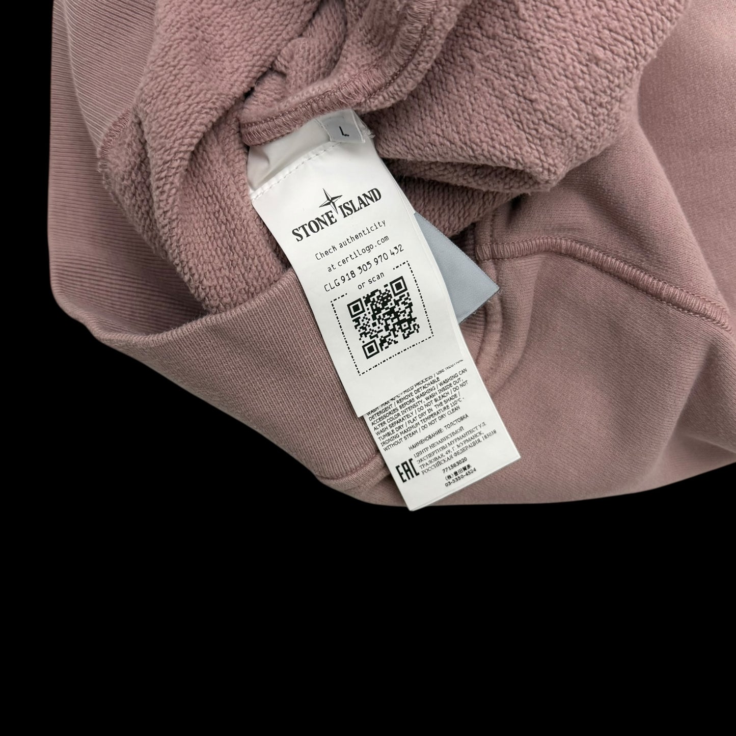Stone Island Crewneck Sweatshirt Light Pink (Fits M-L)