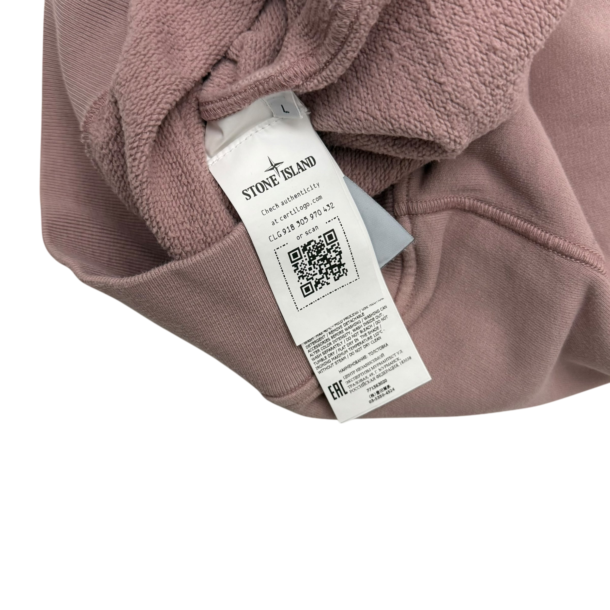 Stone Island Crewneck Sweatshirt Light Pink (Fits M-L)