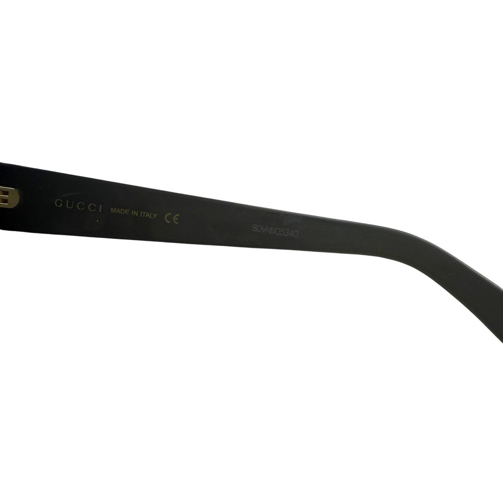 Gucci Oversized Square-Frame Sunglasses Black