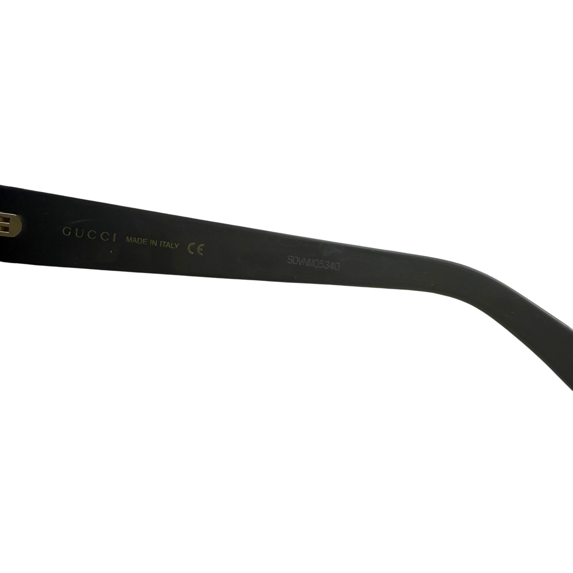 Gucci Oversized Square-Frame Sunglasses Black