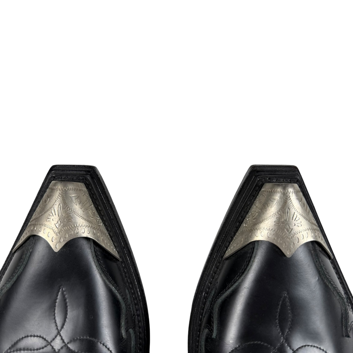 Balenciaga SS19 Santiag Harness Leather Boots Black (fits US11)