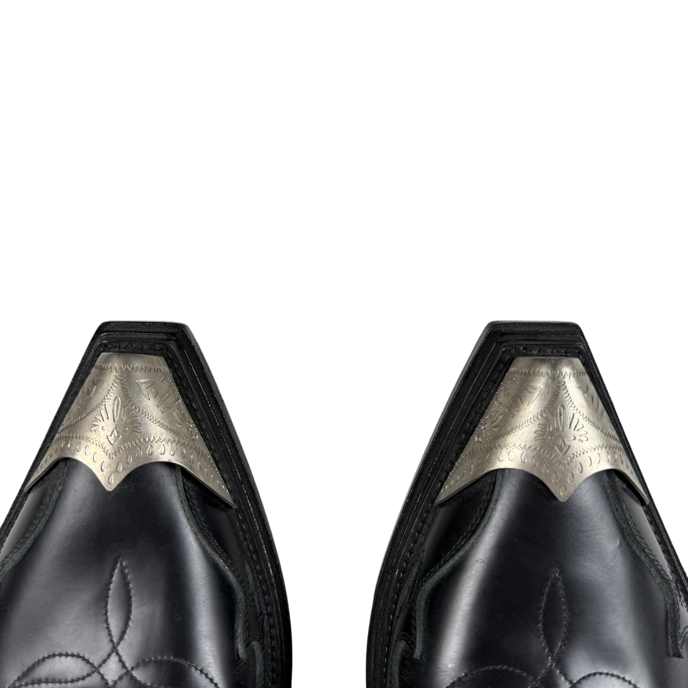 Balenciaga SS19 Santiag Harness Leather Boots Black (fits US11)