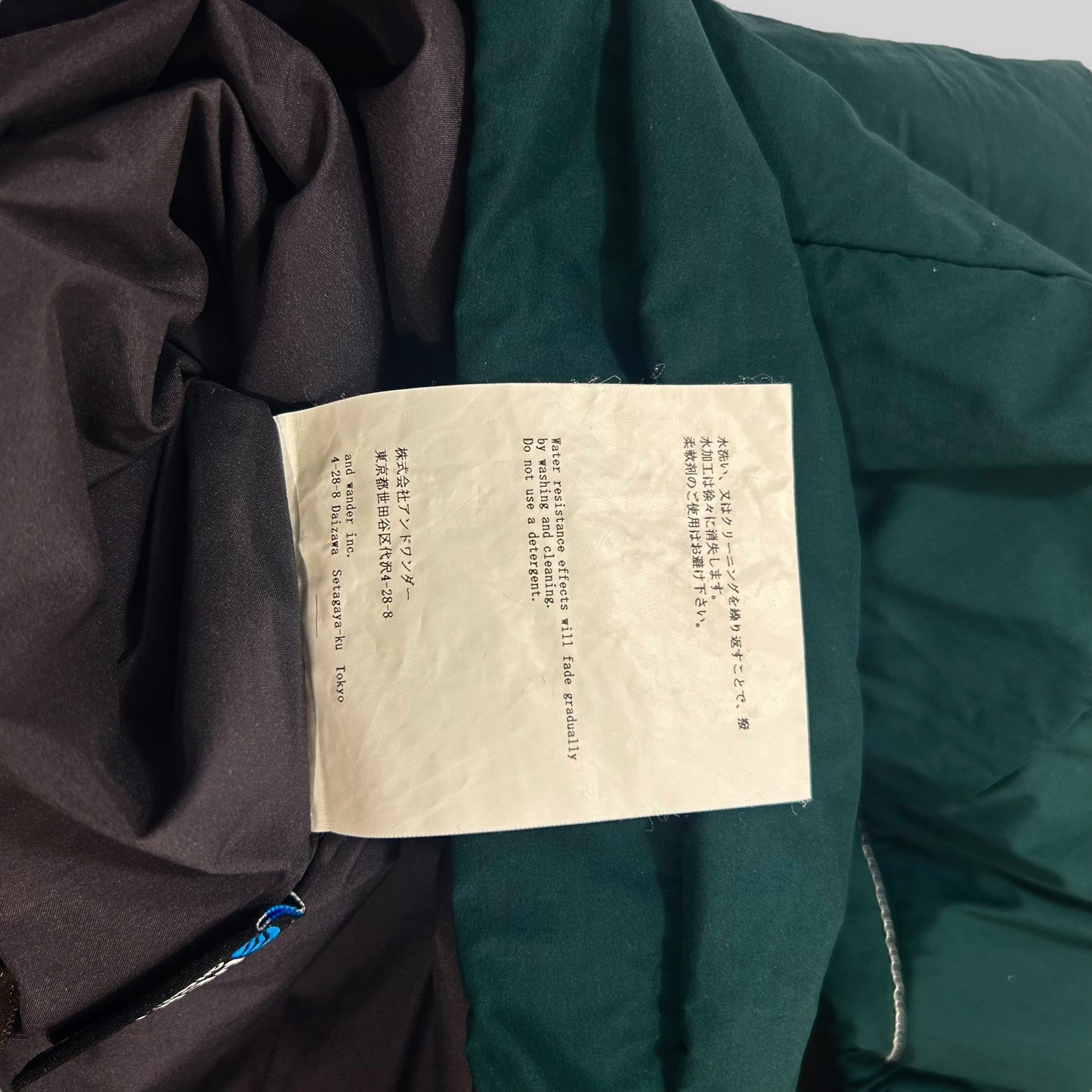 And Wander PrimaLoft Coat Green (Fits S/M)