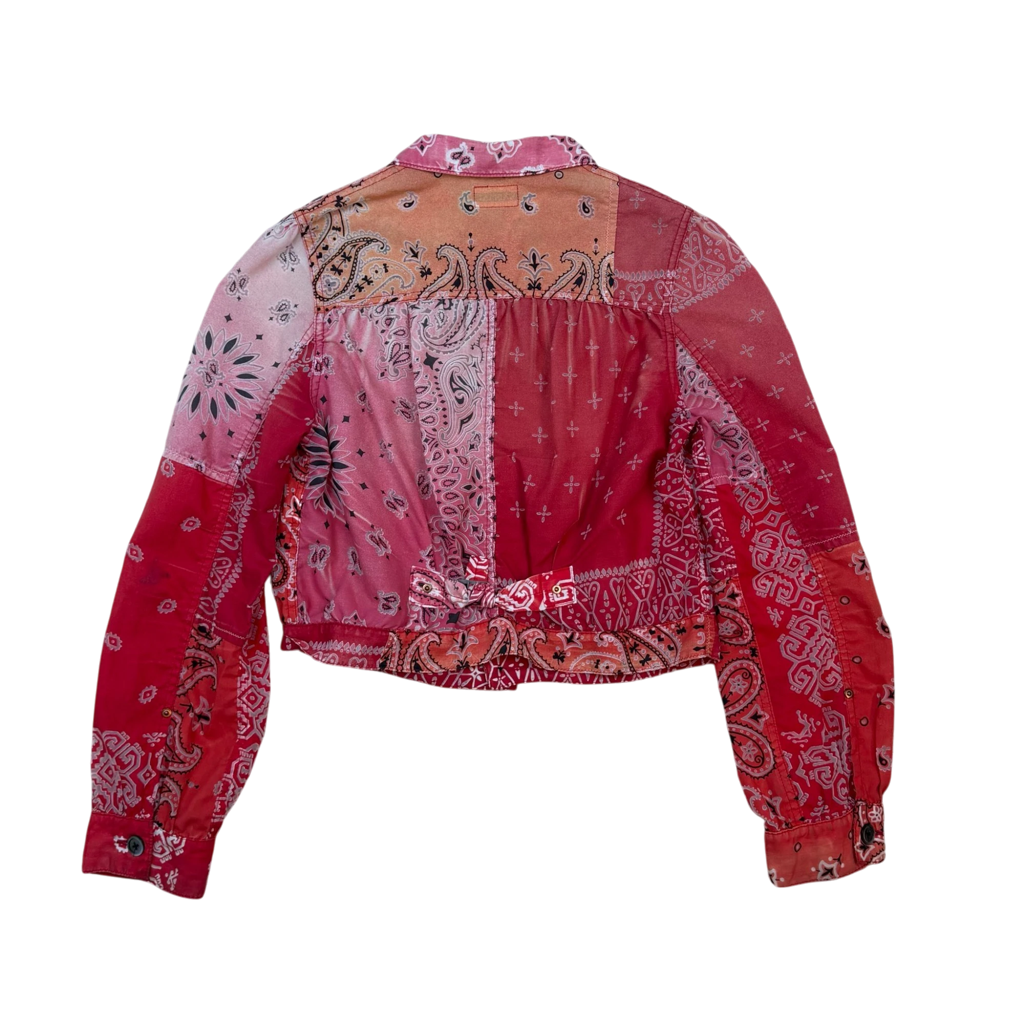 Kapital Bandana Patchwork Trucker Jacket Red (Size 1 / S)