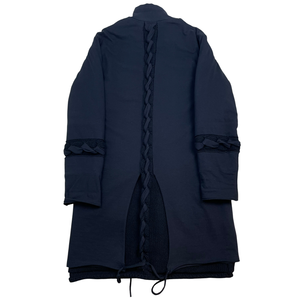 Yohji Yamamoto Pour Homme FW16 Braided Wool Coat Black (Size 3/L)