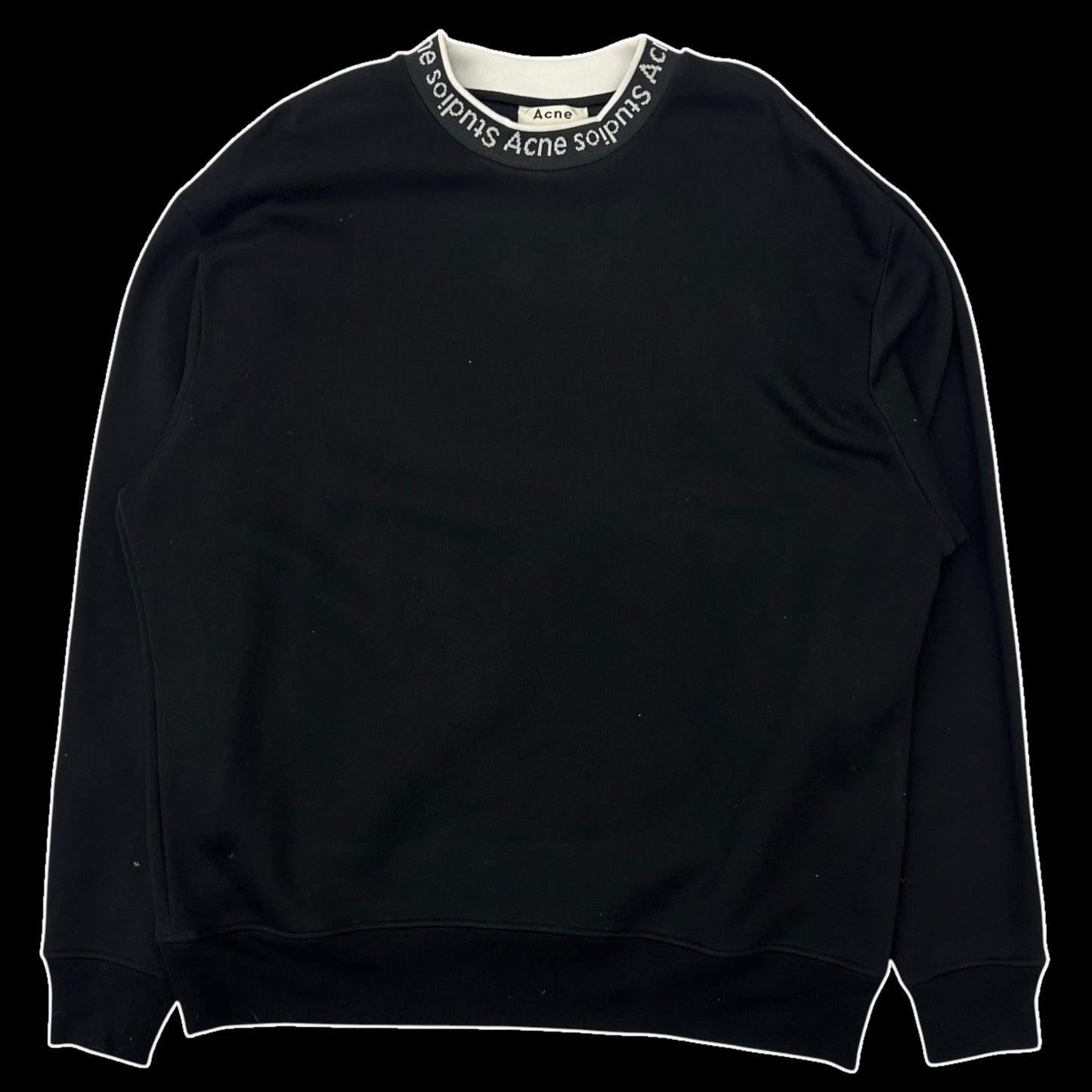 Acne Studios Jacquard Logo Sweater Black (Fits L-XL)