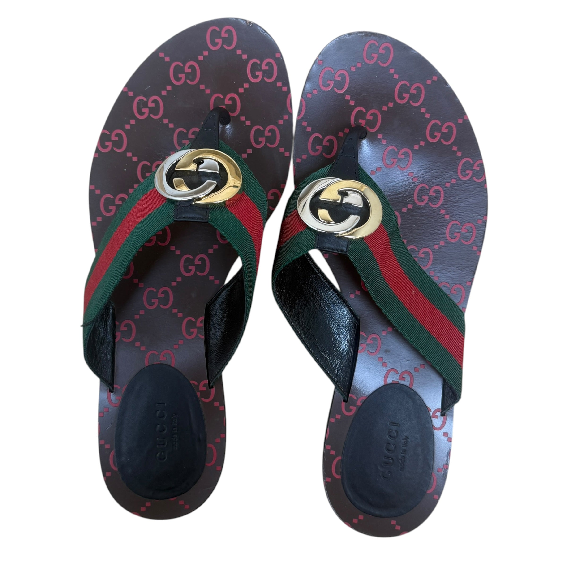 Gucci Monogram GG Sandals (Size EU39)