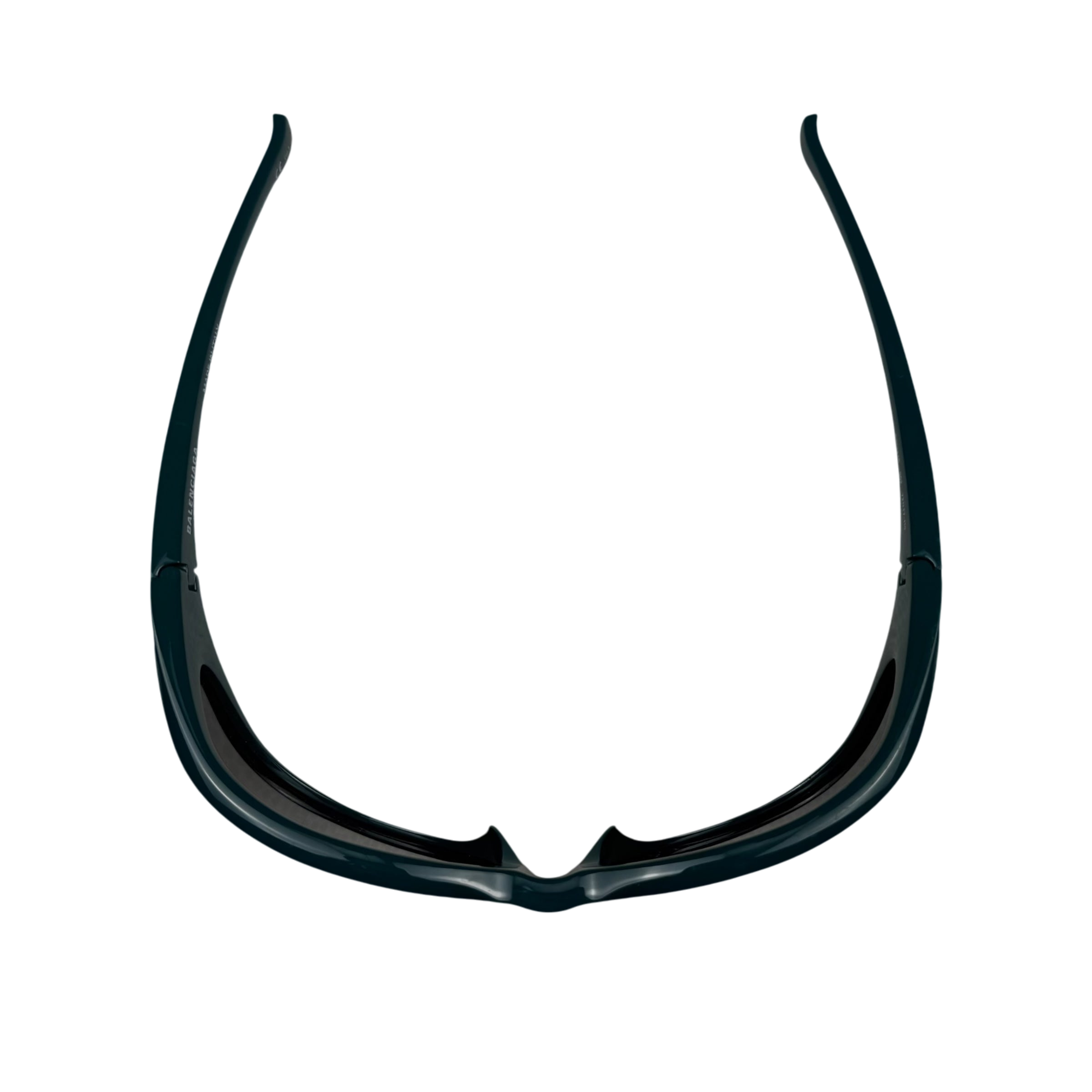 Balenciaga Extreme Oval Sunglasses Green