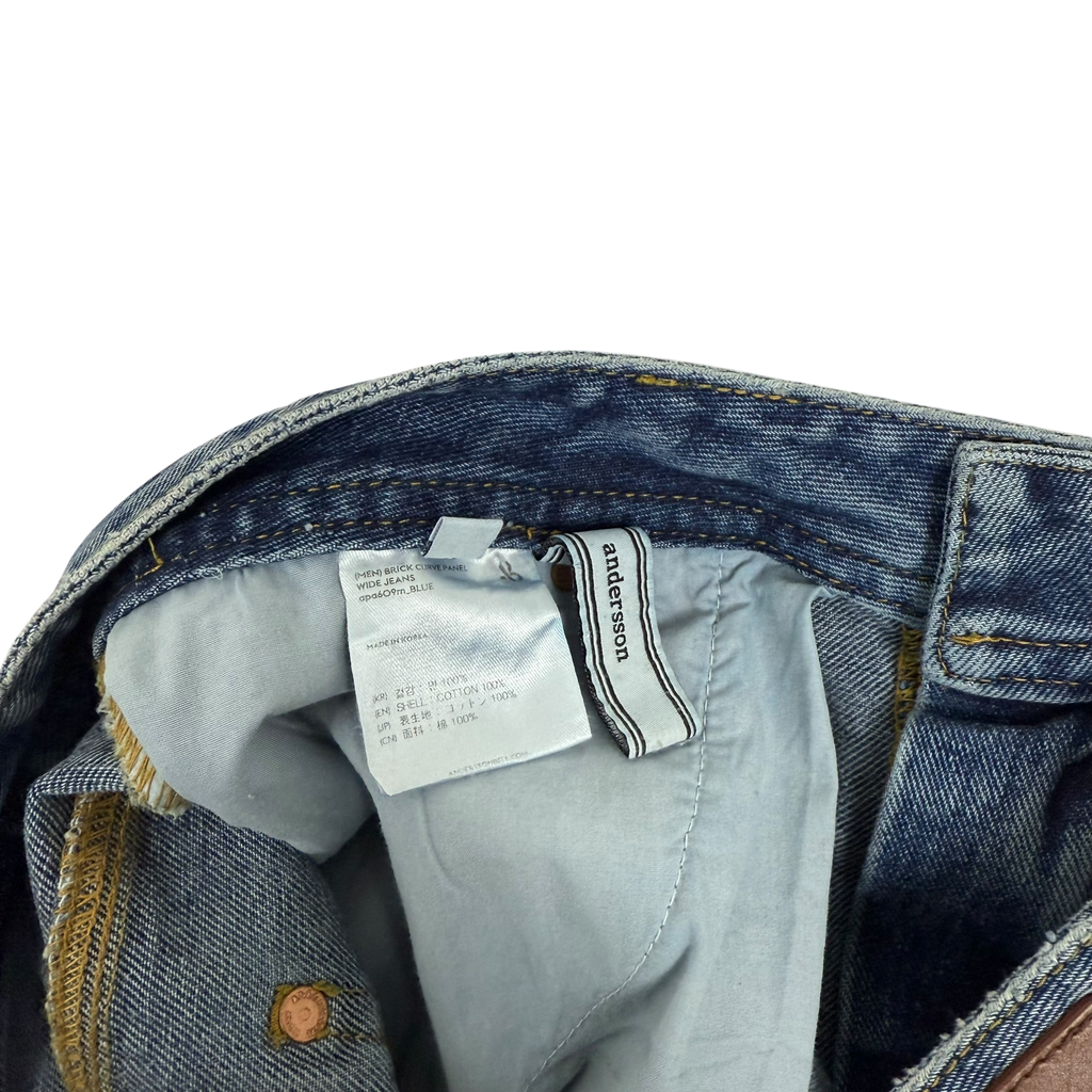 Andersson Bell Brick Curve PanelWide Jeans Blue (Size 33”)