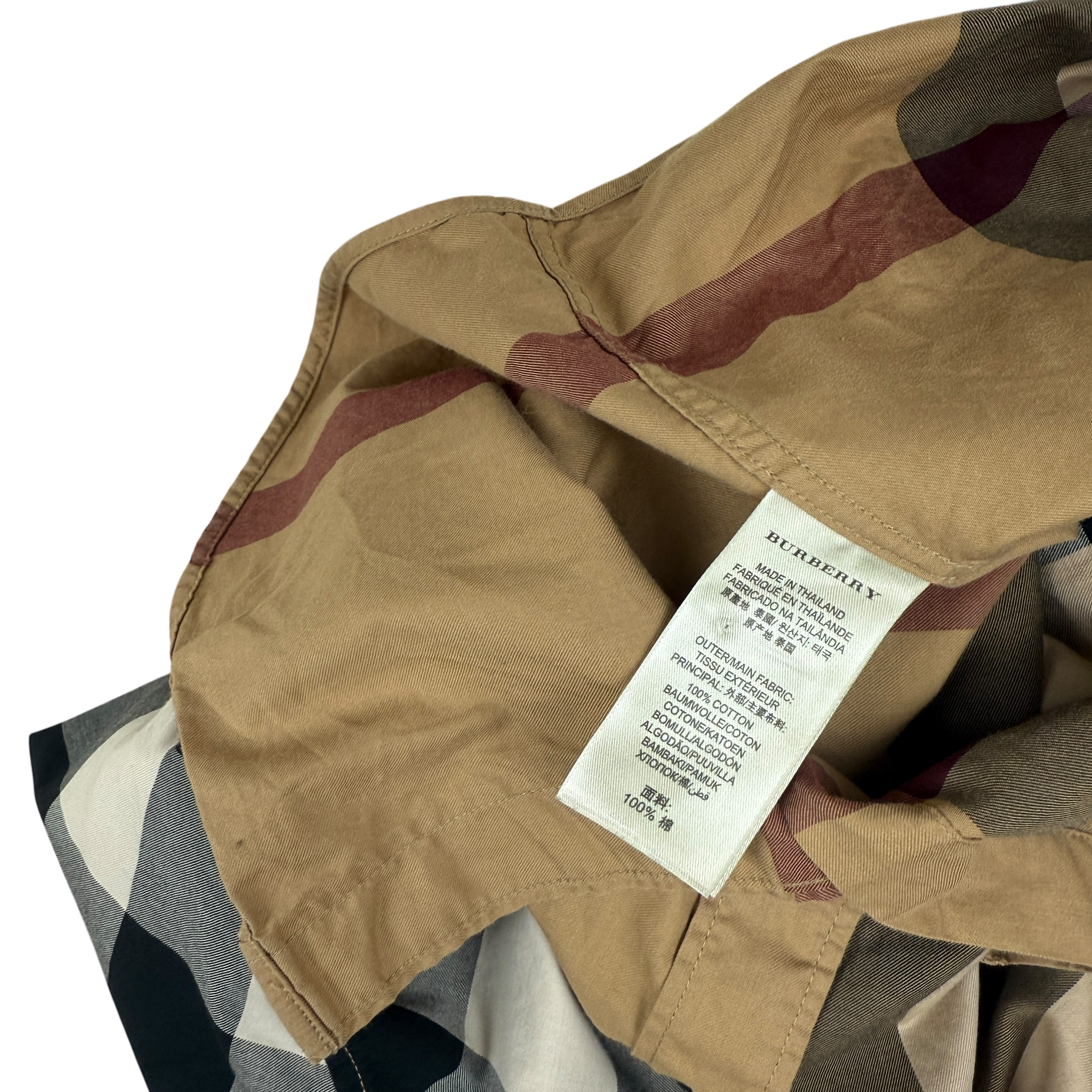 Burberry Nova Check Short Sleeve Shirt (Size L)