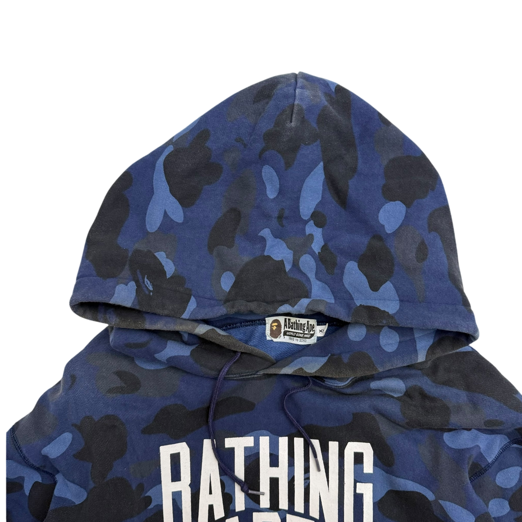 BAPE (A Bathing Ape) 1st Camo Hoodie Blue (Fits XL)