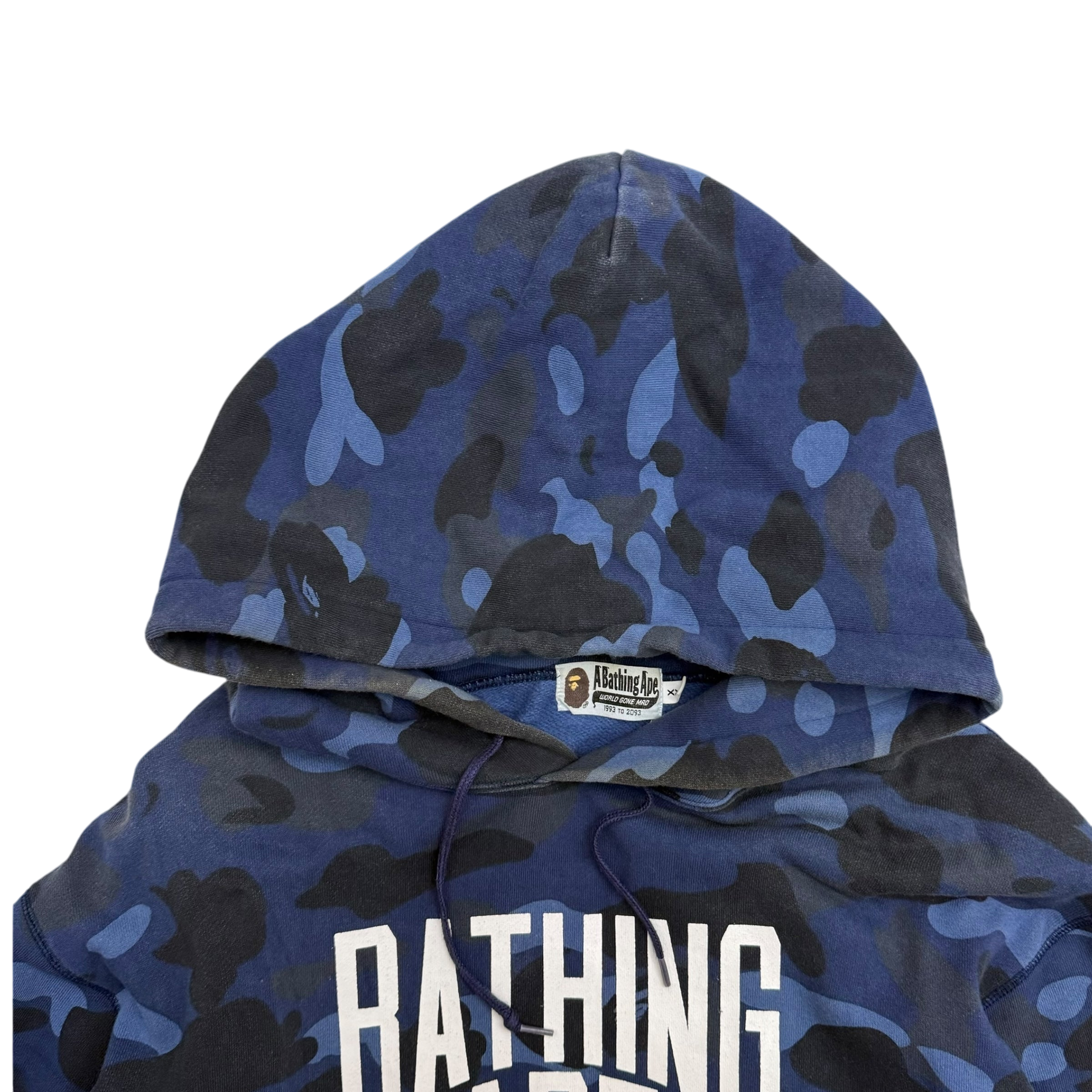 BAPE (A Bathing Ape) 1st Camo Hoodie Blue (Fits XL)