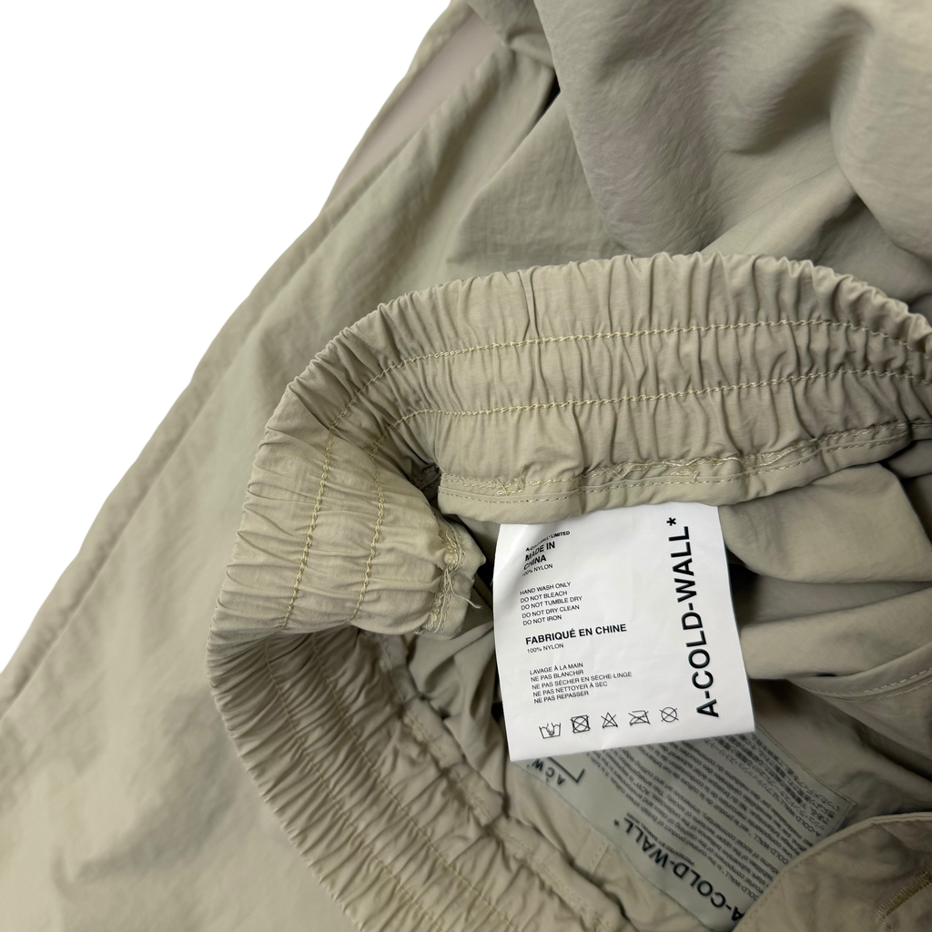 A-COLD-WALL* (ACW) Bracket Taped Track Pants Cream (Size M)