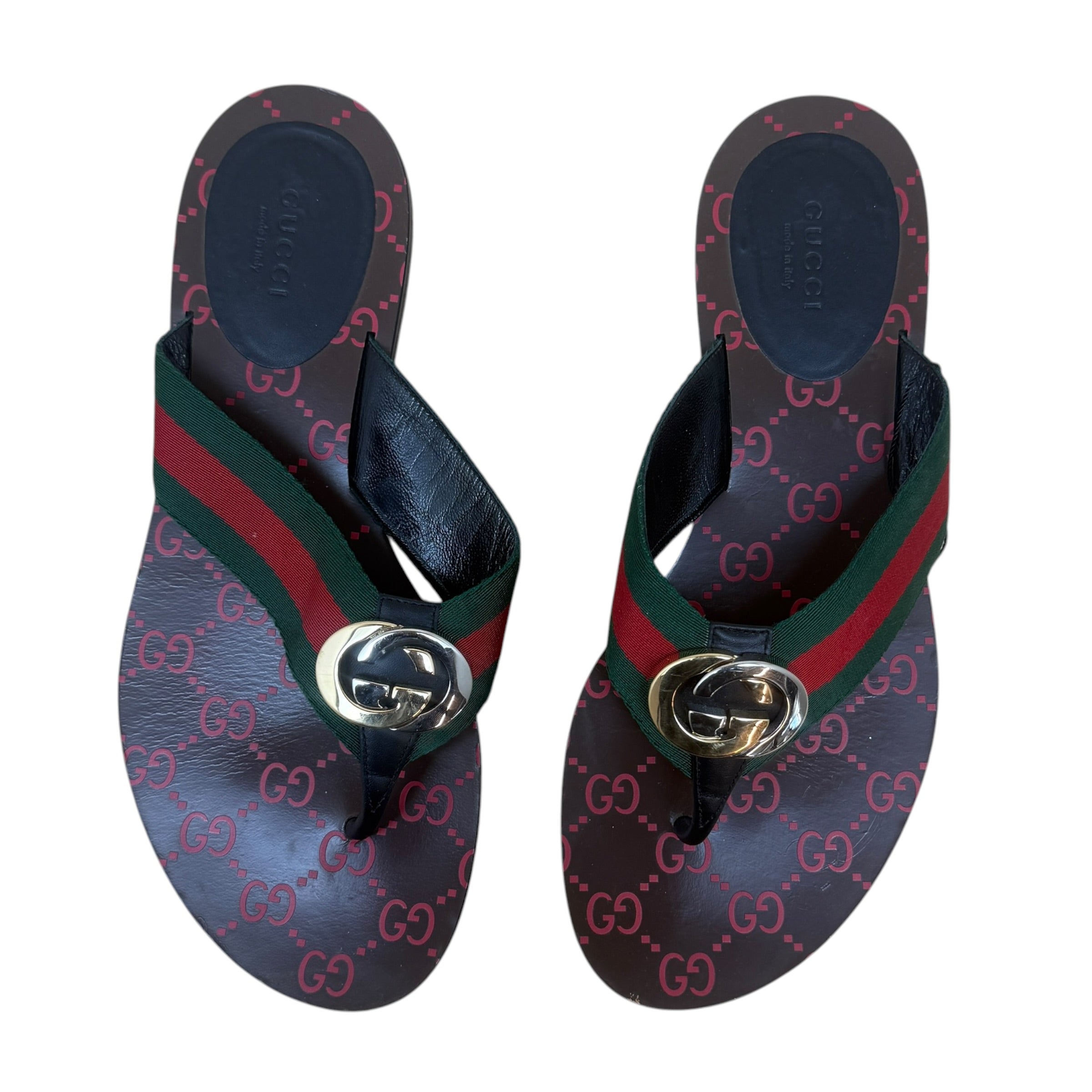 Gucci Monogram GG Sandals (Size EU39)