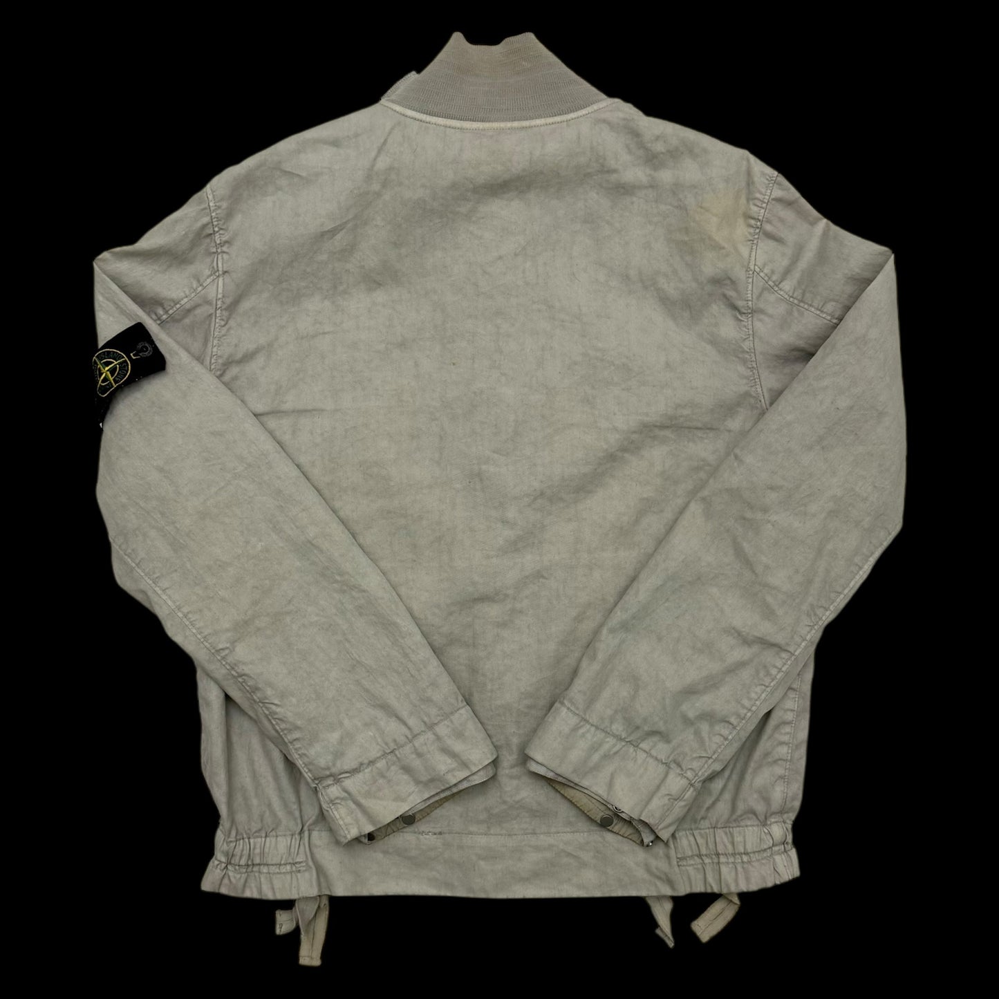 Stone Island SS 2004 Lino Flax Jacket Light Grey (Size M)