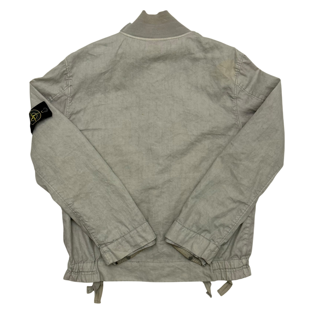Stone Island SS 2004 Lino Flax Jacket Light Grey (Size M)