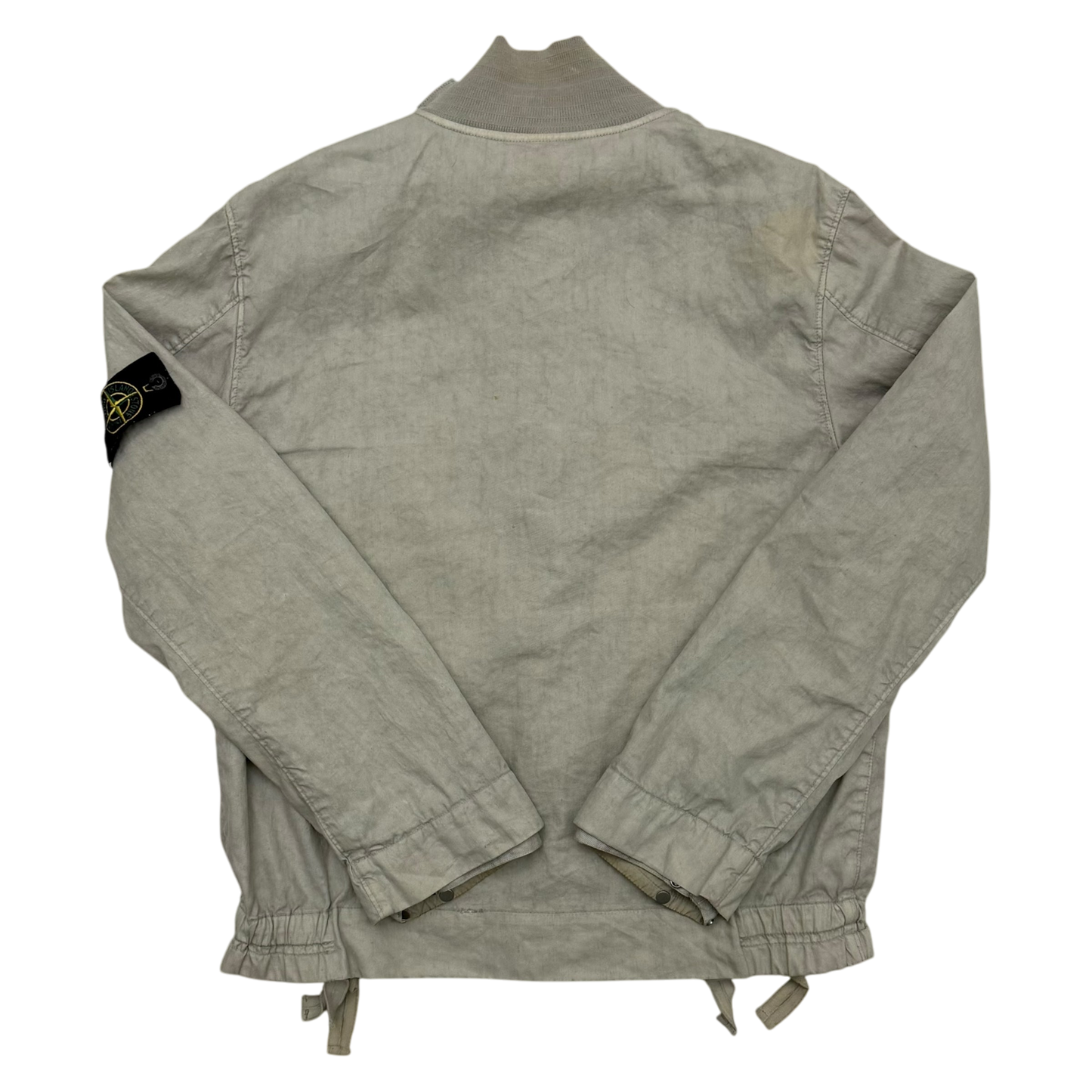 Stone Island SS 2004 Lino Flax Jacket Light Grey (Size M)