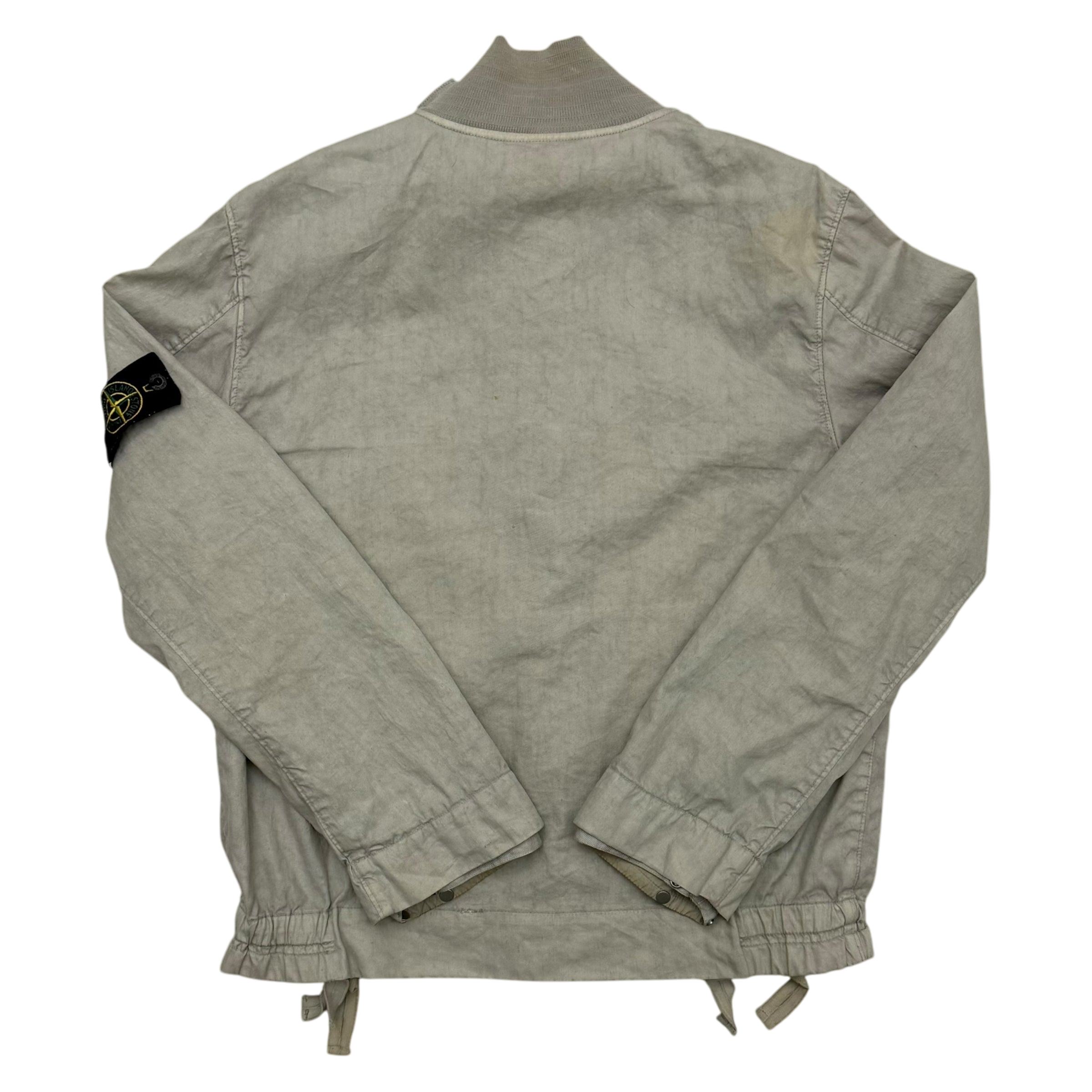 Stone Island SS 2004 Lino Flax Jacket Light Grey (Size M)
