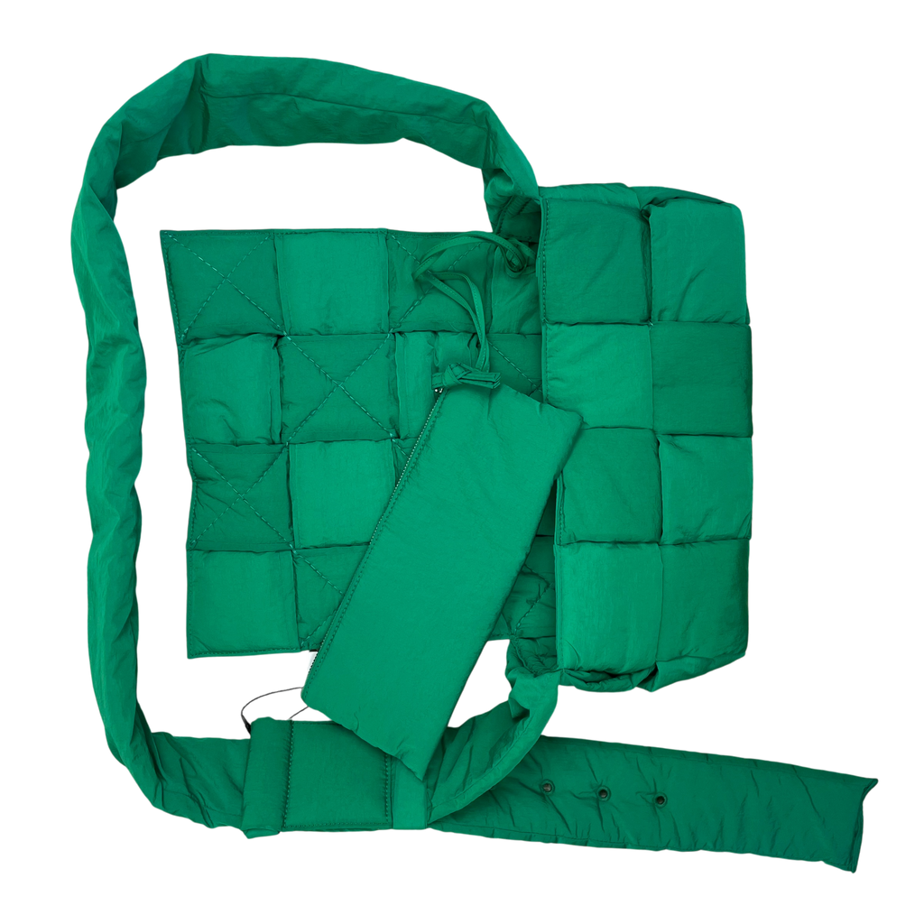 Bottega Veneta Cassette Padded Crossbody Bag Green