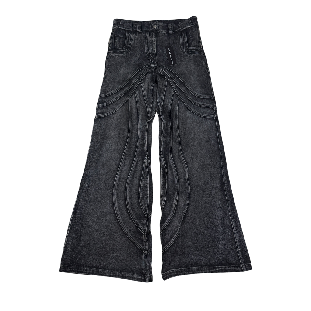 NO/FAITH STUDIOS Heavy Wave Jeans Black (Size M)