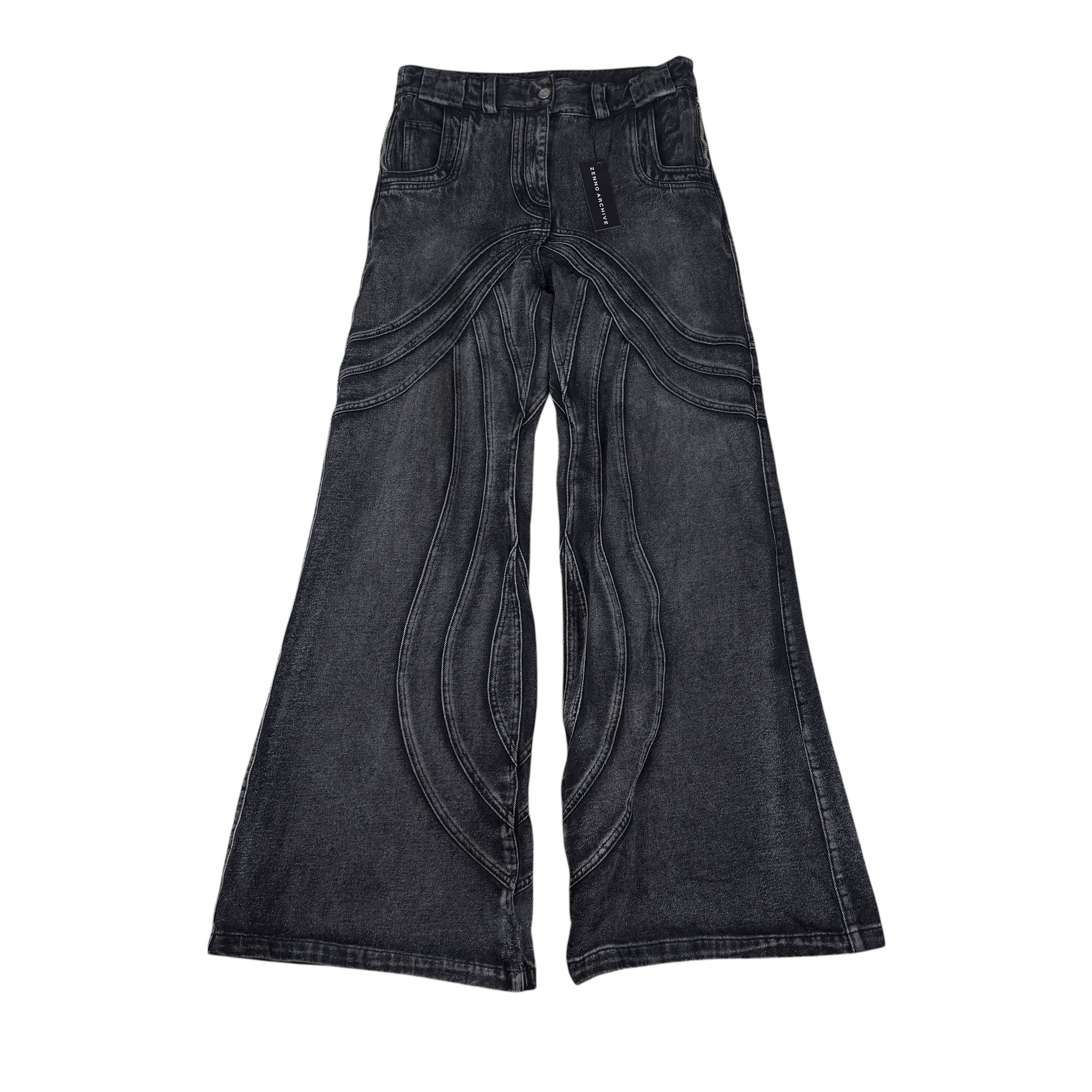 NO/FAITH STUDIOS Heavy Wave Jeans Black (Size M)