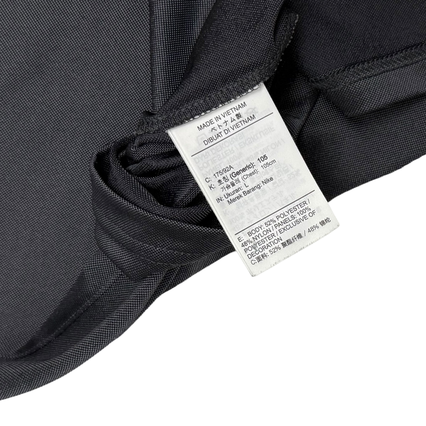 Nike TN Panelled T-Shirt Grey/Black/White (Size L)