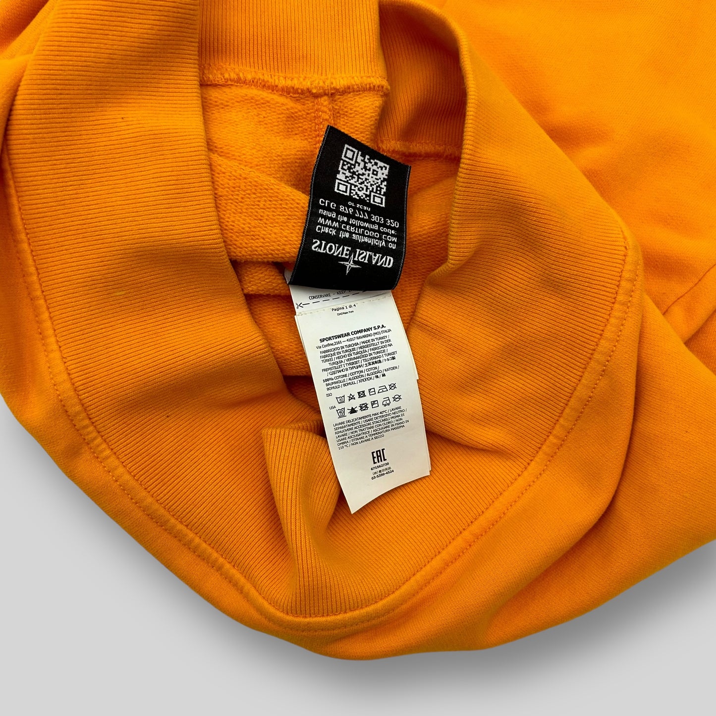 Stone Island Crewneck Sweater Orange (Fits L/XL)