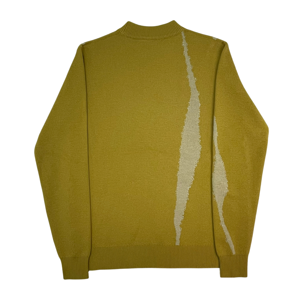 A-COLD-WALL* (ACW) Terrain Wool Knit Crewneck Sweatshirt Yellow (Size L)